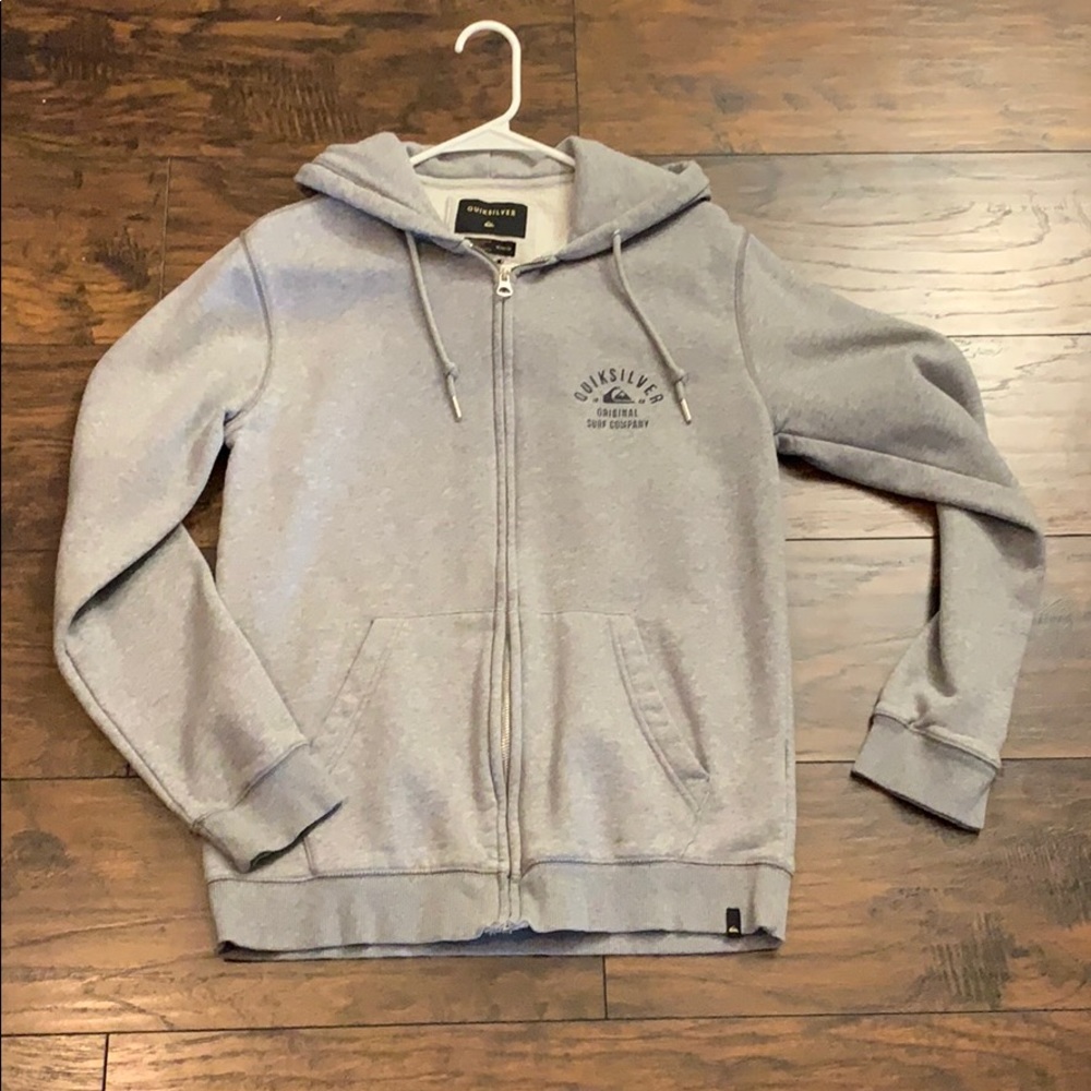 Quiksilver sweatshirt Zip Hoodie Unisex Gray